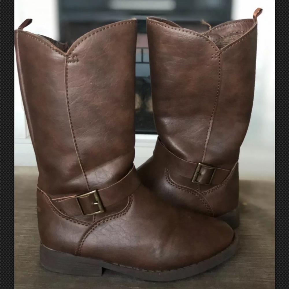 Osh Kosh Toddler Girls Brown Riding Boots Size 10